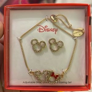 Minnie & Mickey Bracelet and Earrings